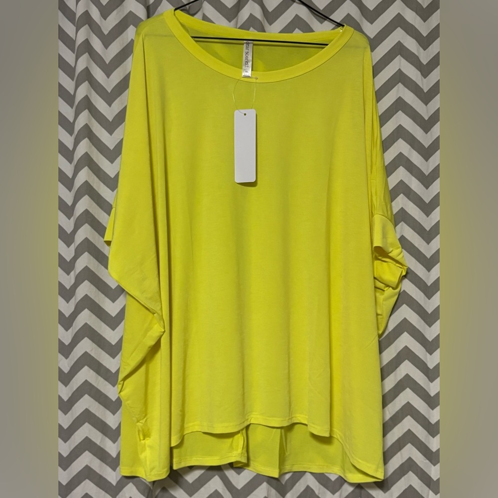 2x Yellow short  Sleeve Top